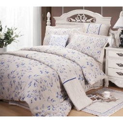 夏日輕涼 恩達家紡青花寐影苧麻四件套，詮釋田園與舒適的完美交融